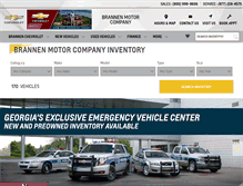 Tablet Screenshot of brannenchevrolet.com